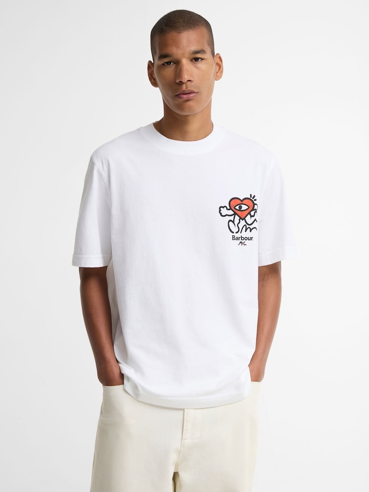 Barbour® White x Mul Camping Trip T-Shirt - Image 1 of 6