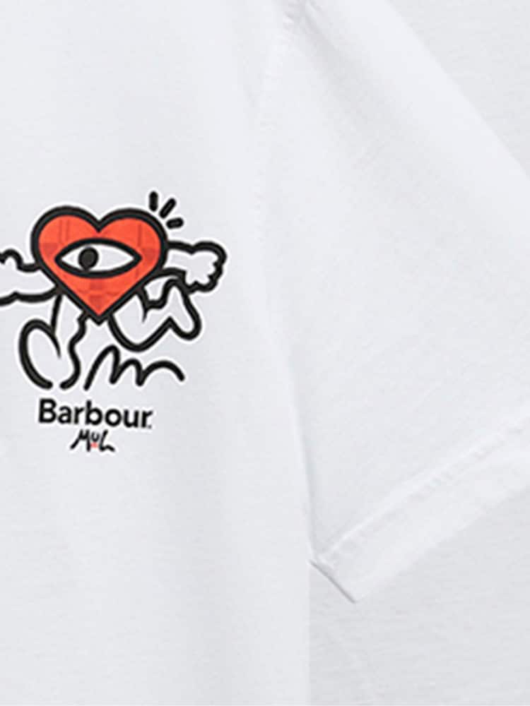 Barbour® White x Mul Camping Trip T-Shirt - Image 6 of 6