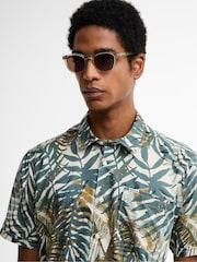 Barbour® Natural Gleaston Printed Summer Shirt - Image 4 of 6