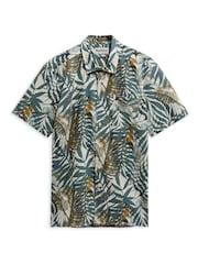 Barbour® Natural Gleaston Printed Summer Shirt - Image 5 of 6