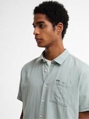 Barbour® Green Kingswood Ripstop Summer Shirt - Image 4 of 6
