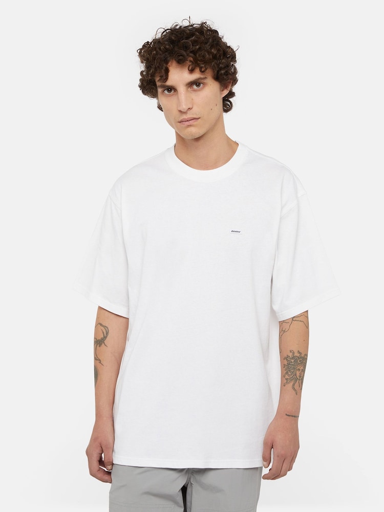 Dickies White Clancy Heavyweight Relaxed Fit T-Shirt - Image 1 of 5