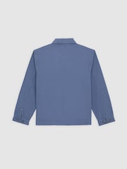 Dickies Blue Button Through Canvas Barn Jacket - Image 8 of 8