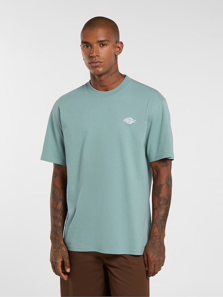 Μπλε - Κοντομάνικο μπλουζάκι Dickies Summerdale χαλαρής εφαρμογής - Εικόνα 1 του 6