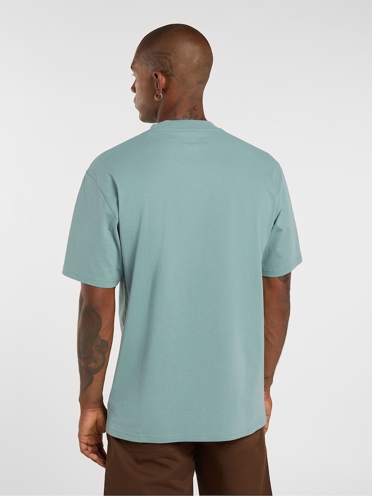 Μπλε - Κοντομάνικο μπλουζάκι Dickies Summerdale χαλαρής εφαρμογής - Εικόνα 2 του 6