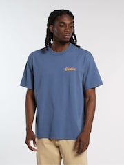 Dickies Blue Wellsvile Back Graphic Relaxed Fit T-Shirt - Image 1 of 6