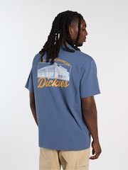 Dickies Blue Wellsvile Back Graphic Relaxed Fit T-Shirt - Image 2 of 6