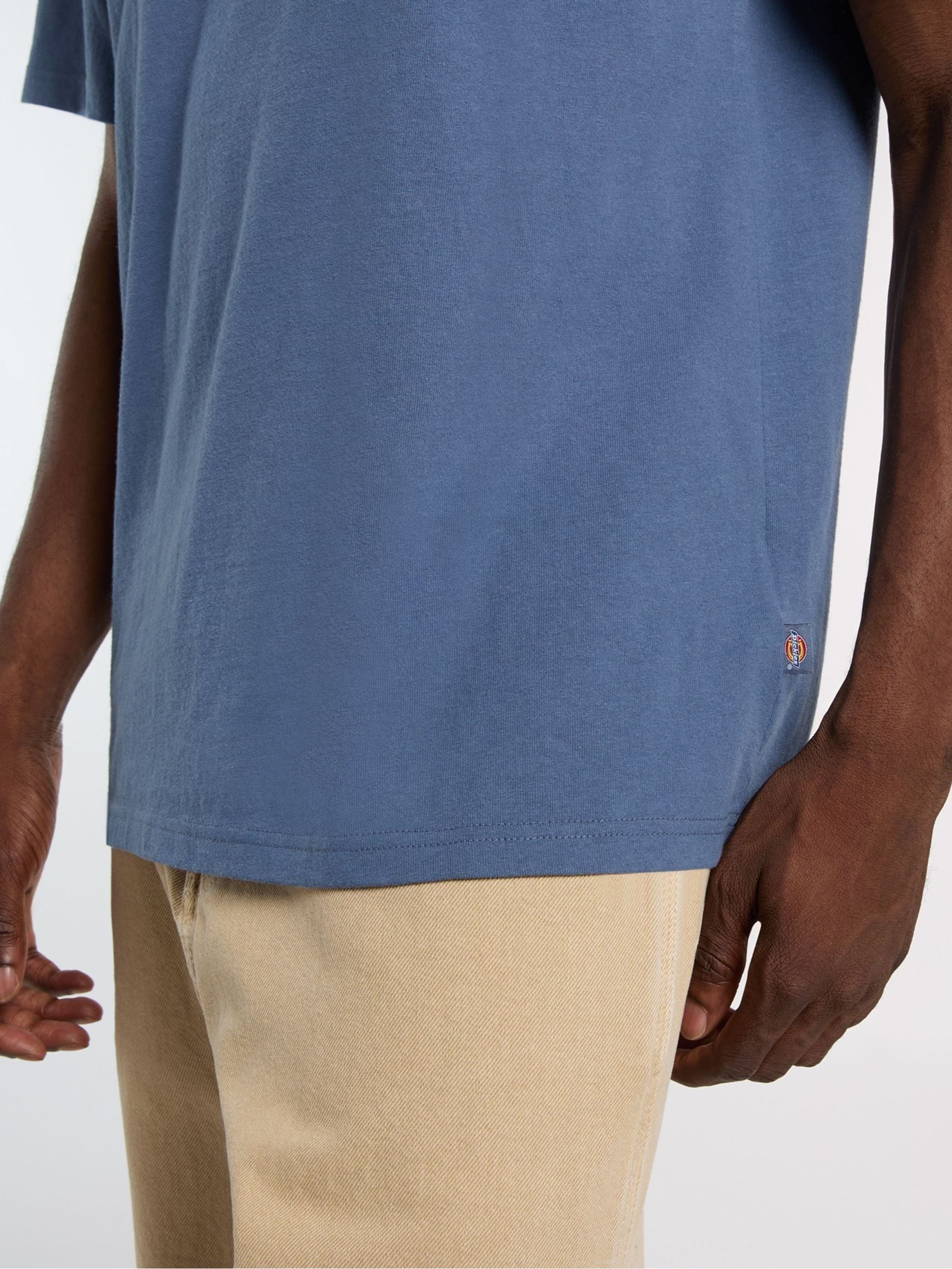 Buy Dickies Blue Wellsvile Back Graphic Relaxed Fit T-Shirt from