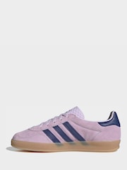 adidas Originals Purple GAZELLE INDOOR Women Trainers - Image 3 of 8