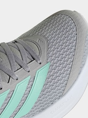 adidas Grey Runfalcon 6 Trainers - Image 9 of 10