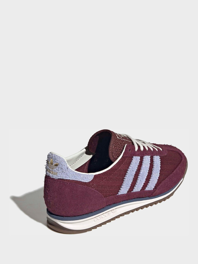 adidas Originals Red SL 72 OG Trainers - Image 2 of 8