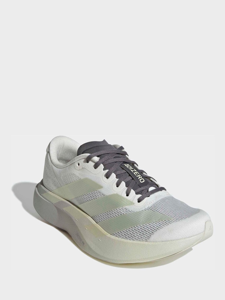adidas White adizero Evo SL Trainers - Image 1 of 8