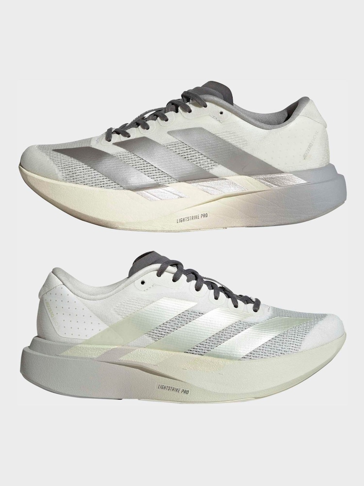 adidas White adizero Evo SL Trainers - Image 8 of 8