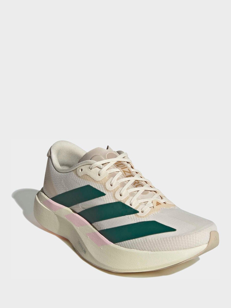 adidas White/ Cream adizero Evo SL Trainers - Image 1 of 10 adidas White/ Cream adizero Evo SL Trainers - Image 1 of 10