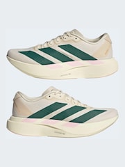 adidas White/ Cream adizero Evo SL Trainers - Image 8 of 10