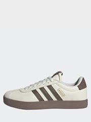 adidas White/Brown VL Court 3.0 Trainers - Image 2 of 9