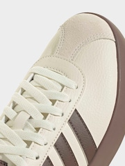 adidas White/Brown VL Court 3.0 Trainers - Image 9 of 9
