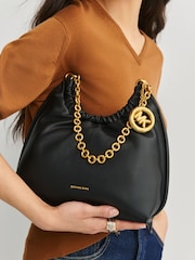 Michael Kors Black Indie Small Cinch Convertible Shoulder Bag - Image 3 of 4