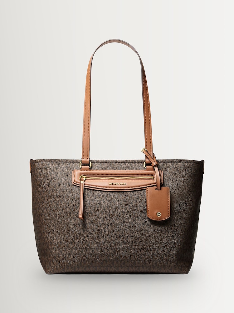 Michael Kors Brown/Acorn Jet Set Travel Medium Tote - Image 1 of 1