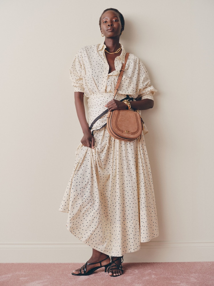 Michael Kors Luggage Josie Medium Saddle Flap Messenger Bag - Image 13 of 13