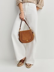 Michael Kors Luggage Josie Medium Saddle Flap Messenger Bag - Image 2 of 11