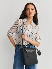 Michael Kors Black Jet Set Travel Large Crossbody Bag - Image 5 of 6