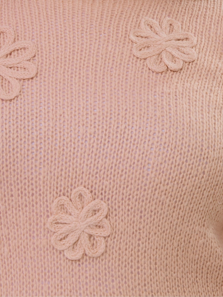 Yours Curve Pink Long Sleeve Floral Jumper - Image 5 of 5 Yours Curve Pink Long Sleeve Floral Jumper - Image 5 of 5