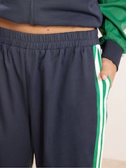 PixieGirl Petite Blue 2 Stripe Shell Suit Cuffed Joggers - Image 4 of 5