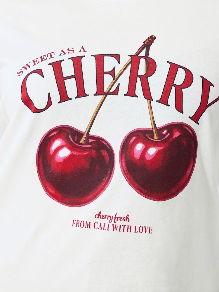 Yours Curve White Limited Long Sleeve Boxy T-Shirt - Image 5 of 5 Yours Curve White Limited Long Sleeve Boxy T-Shirt - Image 5 of 5