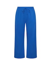 Yours Curve Blue Limited Stripe Sporty Jogger - Image 5 of 5