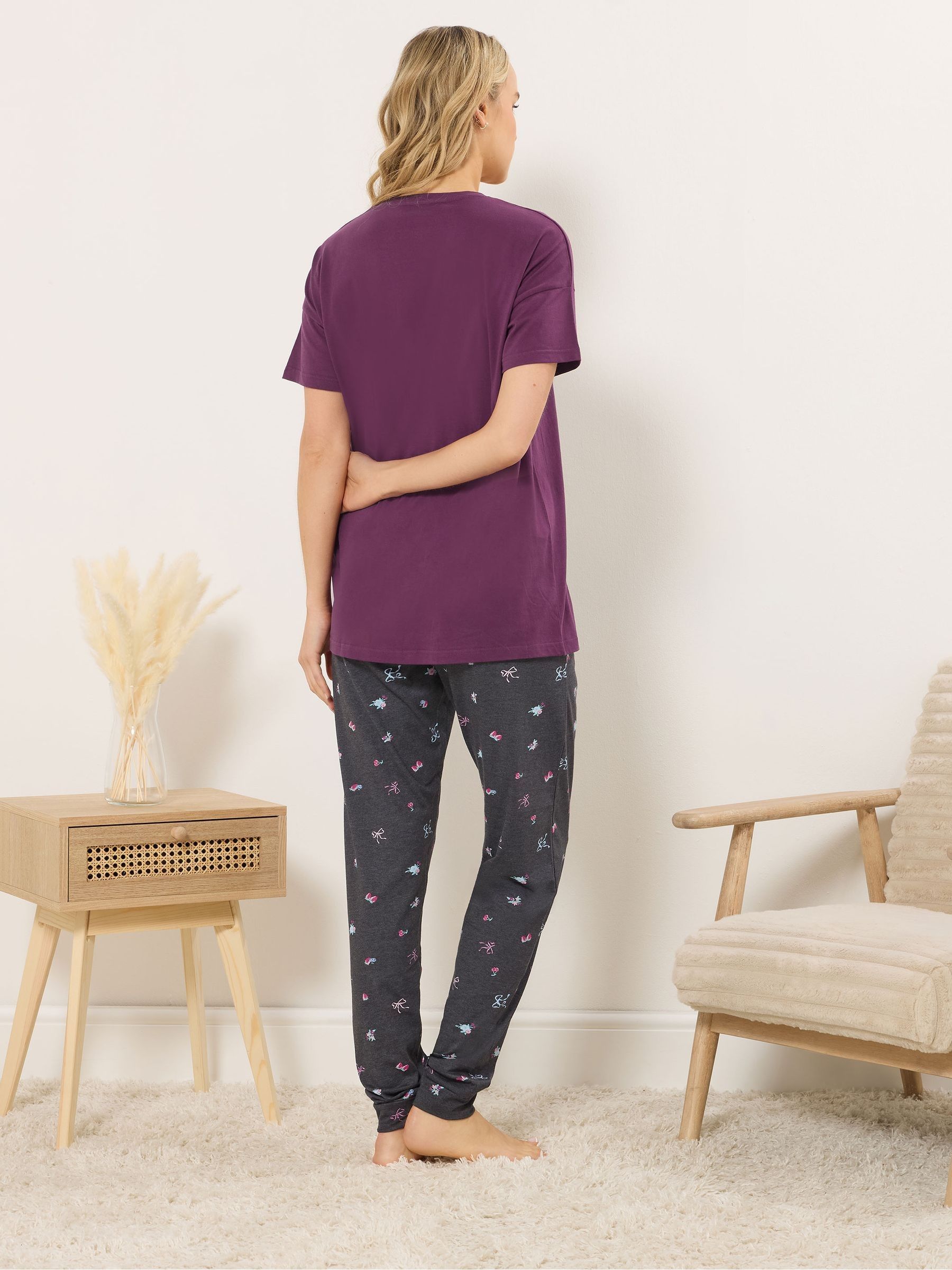 Buy Long Tall Sally Red Short Sleeve Cuffed Pyjamas Set from the Next ...