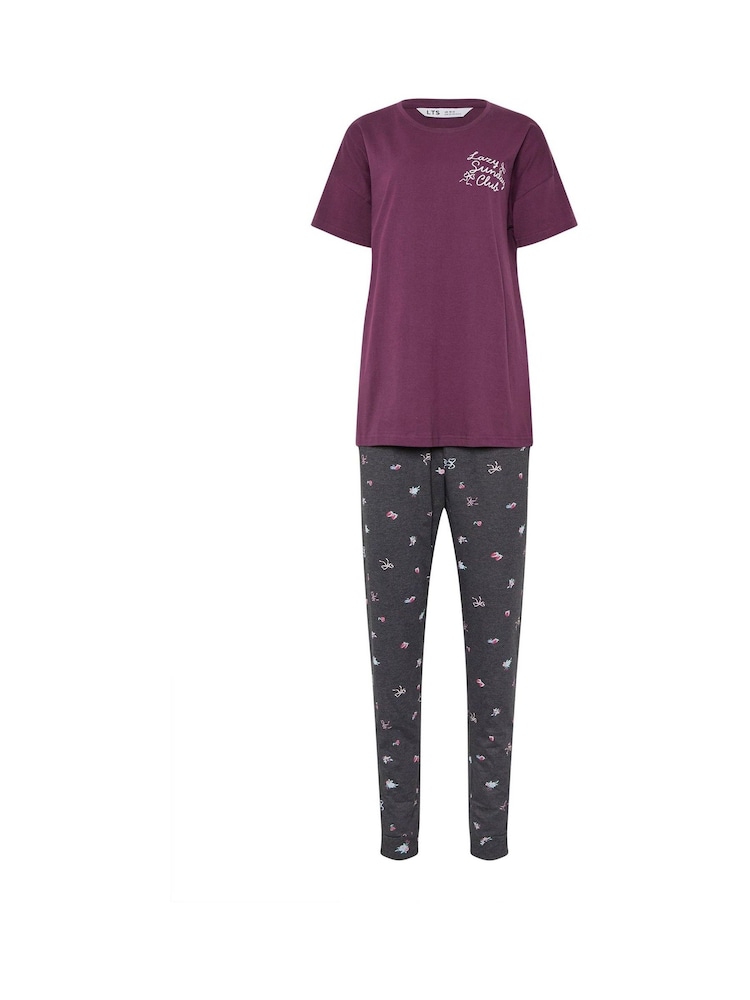 Long Tall Sally Red Short Sleeve Cuffed Pyjamas Set - Image 6 of 6 Long Tall Sally Red Short Sleeve Cuffed Pyjamas Set - Image 6 of 6