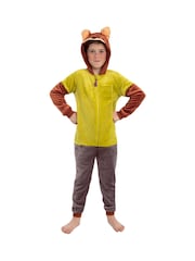 Character Brown Zootropolis Nick Wilde Onesie Hood With 3D Ears - Image 1 of 12
