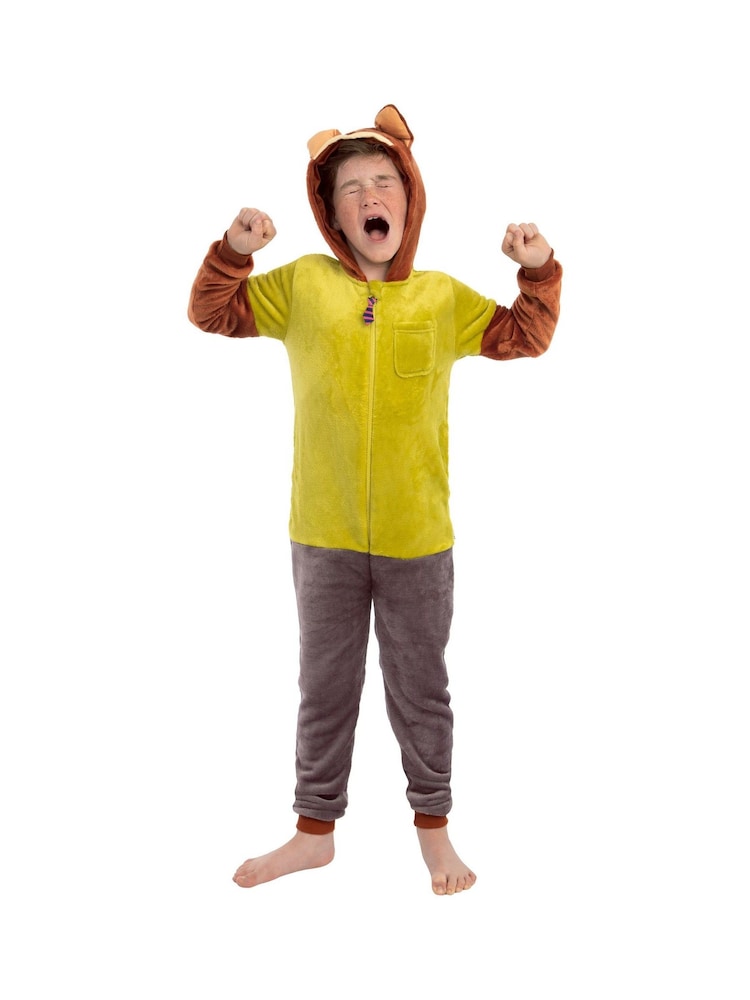 Character Brown Zootropolis Nick Wilde Onesie Hood With 3D Ears - Image 2 of 12 Character Brown Zootropolis Nick Wilde Onesie Hood With 3D Ears - Image 2 of 12