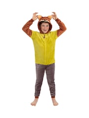 Character Brown Zootropolis Nick Wilde Onesie Hood With 3D Ears - Image 3 of 12