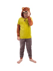 Character Brown Zootropolis Nick Wilde Onesie Hood With 3D Ears - Image 4 of 12