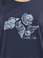 Long Tall Sally Light Blue Short Sleeve Wide Leg Pyjamas Set - Image 4 of 5