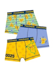 Character Pokemon Pikachu Underwear 3 Pack - תמונה 1 מתוך 5