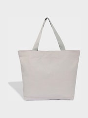 adidas Originals Grey Floral Lace Cotton Tote Bag - Image 2 of 6