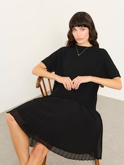 FatFace Susie Black 2in1 Midi Dress - Image 5 of 6