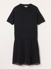 FatFace Susie Black 2in1 Midi Dress - Image 6 of 6