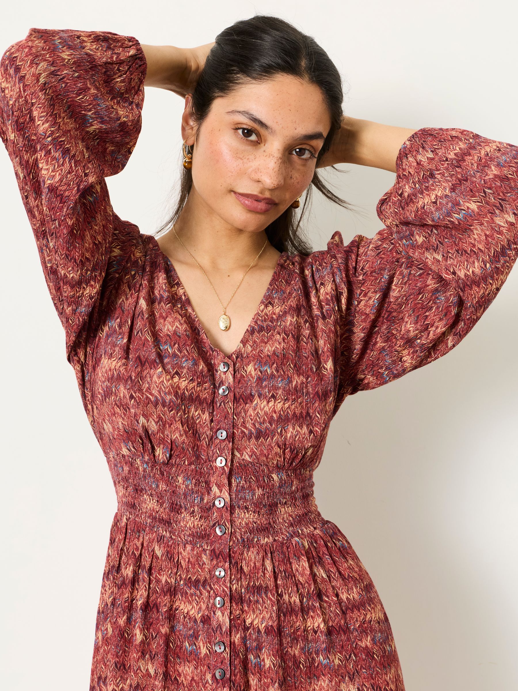 Buy FatFace Eden Dark Purple Marble Jacquard Mini Dress from Next USA