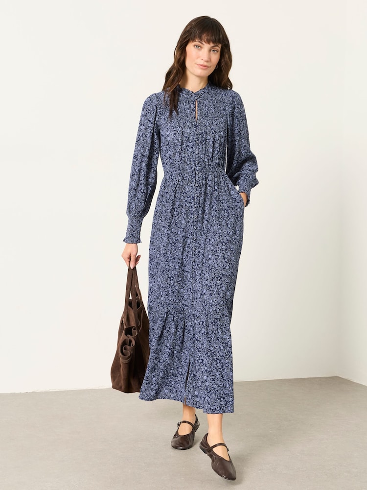 Blue 2 Tone Floral - FatFace Sparkle Maxi Dress - Bild 1 von 6 Blue 2 Tone Floral - FatFace Sparkle Maxi Dress - Bild 1 von 6