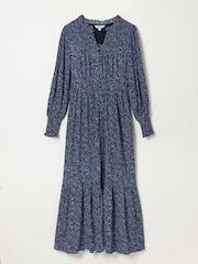 Blue 2 Tone Floral - FatFace Sparkle Maxi Dress - Bild 6 von 6