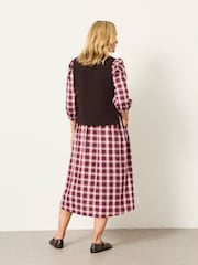 FatFace Midi Dress with Knitted Tank - Imagen 3 de 8