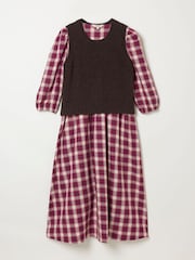 FatFace Midi Dress with Knitted Tank - Imagen 8 de 8