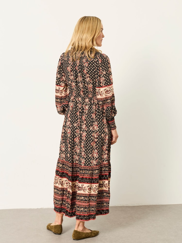Schwarz/Blumenmuster - FatFace Sparkle Maxi Dress - Bild 2 von 6 Schwarz/Blumenmuster - FatFace Sparkle Maxi Dress - Bild 2 von 6