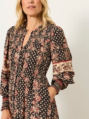 Schwarz/Blumenmuster - FatFace Sparkle Maxi Dress - Bild 3 von 6