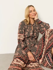Schwarz/Blumenmuster - FatFace Sparkle Maxi Dress - Bild 5 von 6