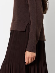 FatFace Chocolate Brown Sally 2 in 1 Midaxi Dress - Image 4 of 6